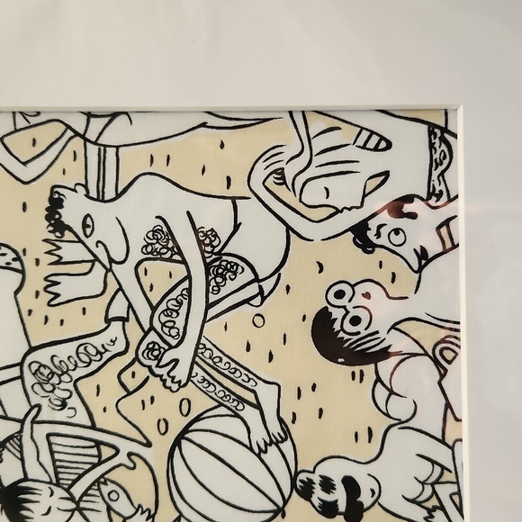 Unique Matted Fabric Art Print - Picture 4 of 6